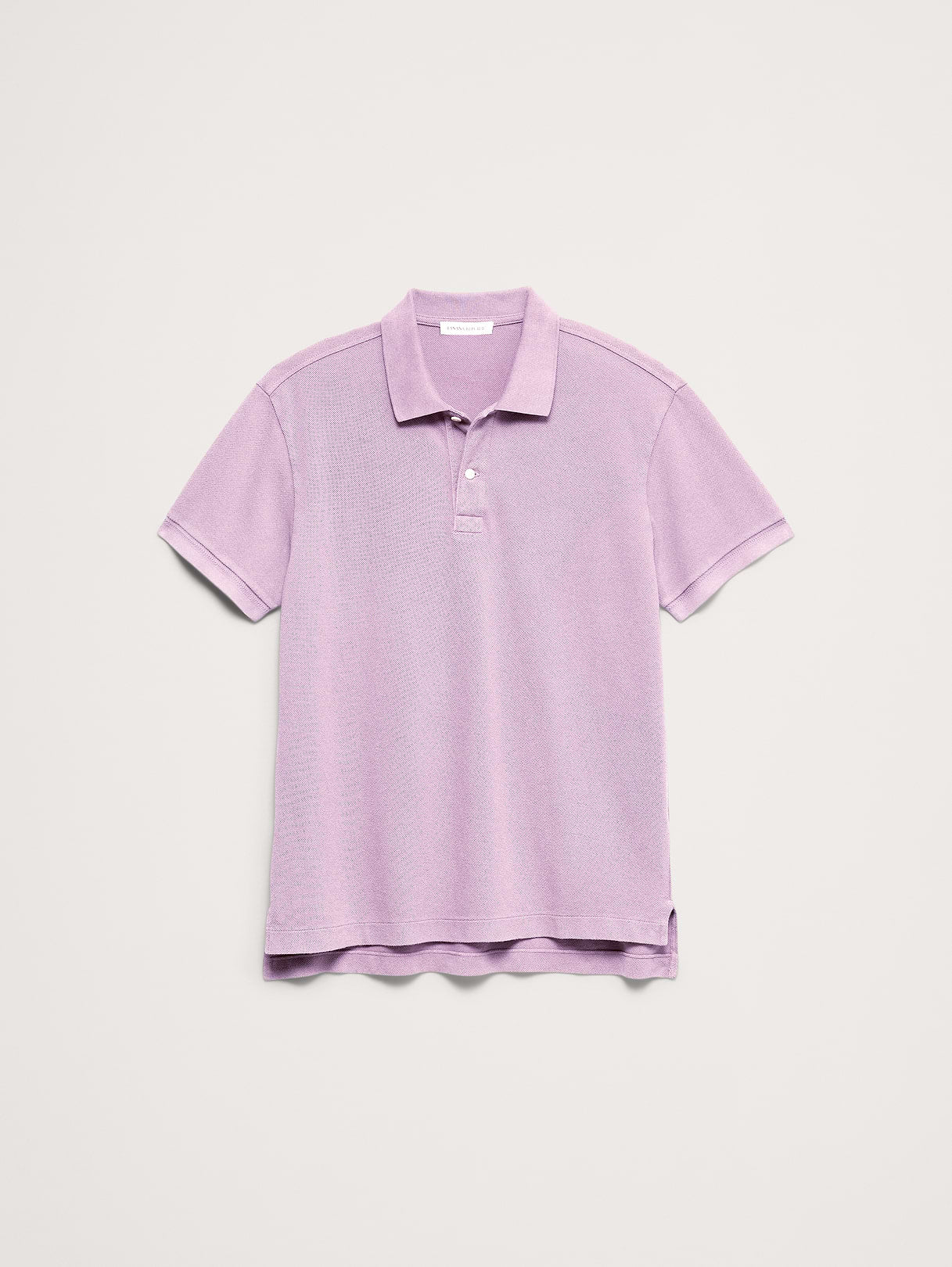 Sueded Cotton Pique Polo - Arctic Dusk Purple