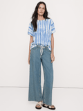 Cotton Slub Boyfriend Crew-Neck T-Shirt - Tie Dye Multi