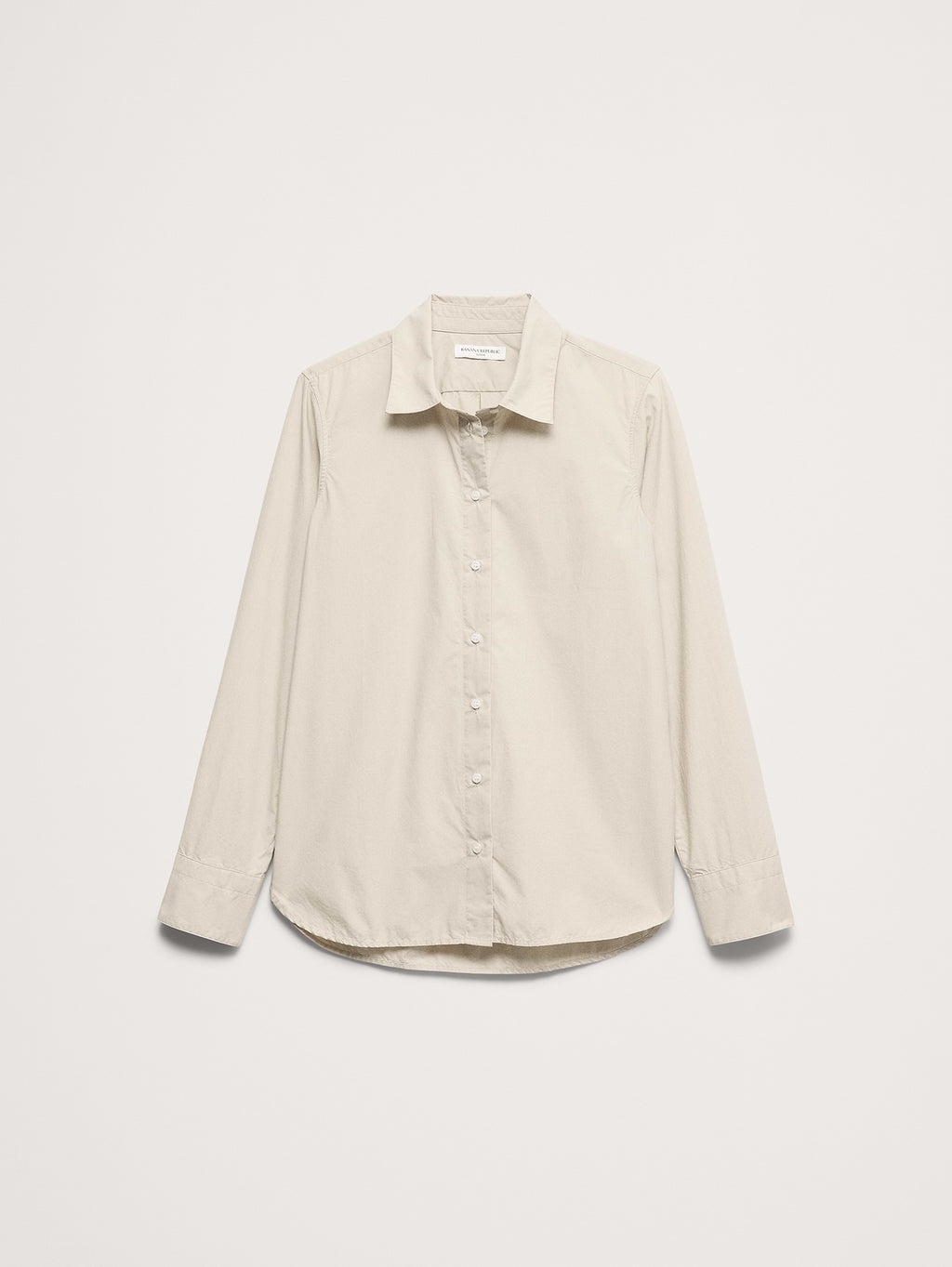 The Everyday Shirt in Cotton Poplin - Twine Beige