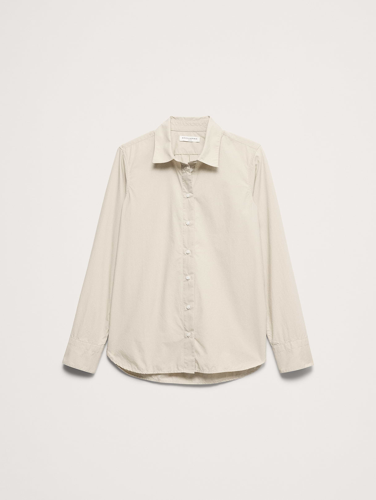 The Everyday Shirt in Cotton Poplin - Twine Beige