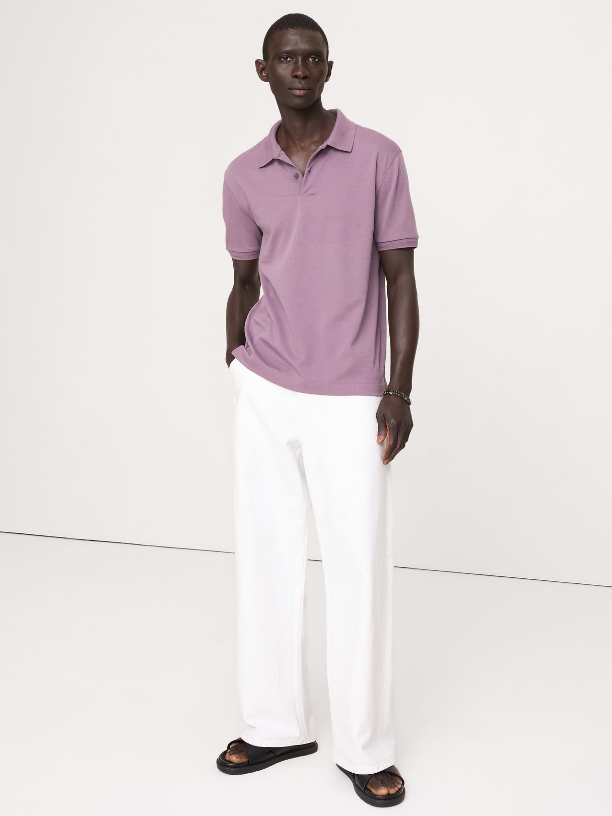 Luxury-Touch Polo - Arctic Dusk Purple
