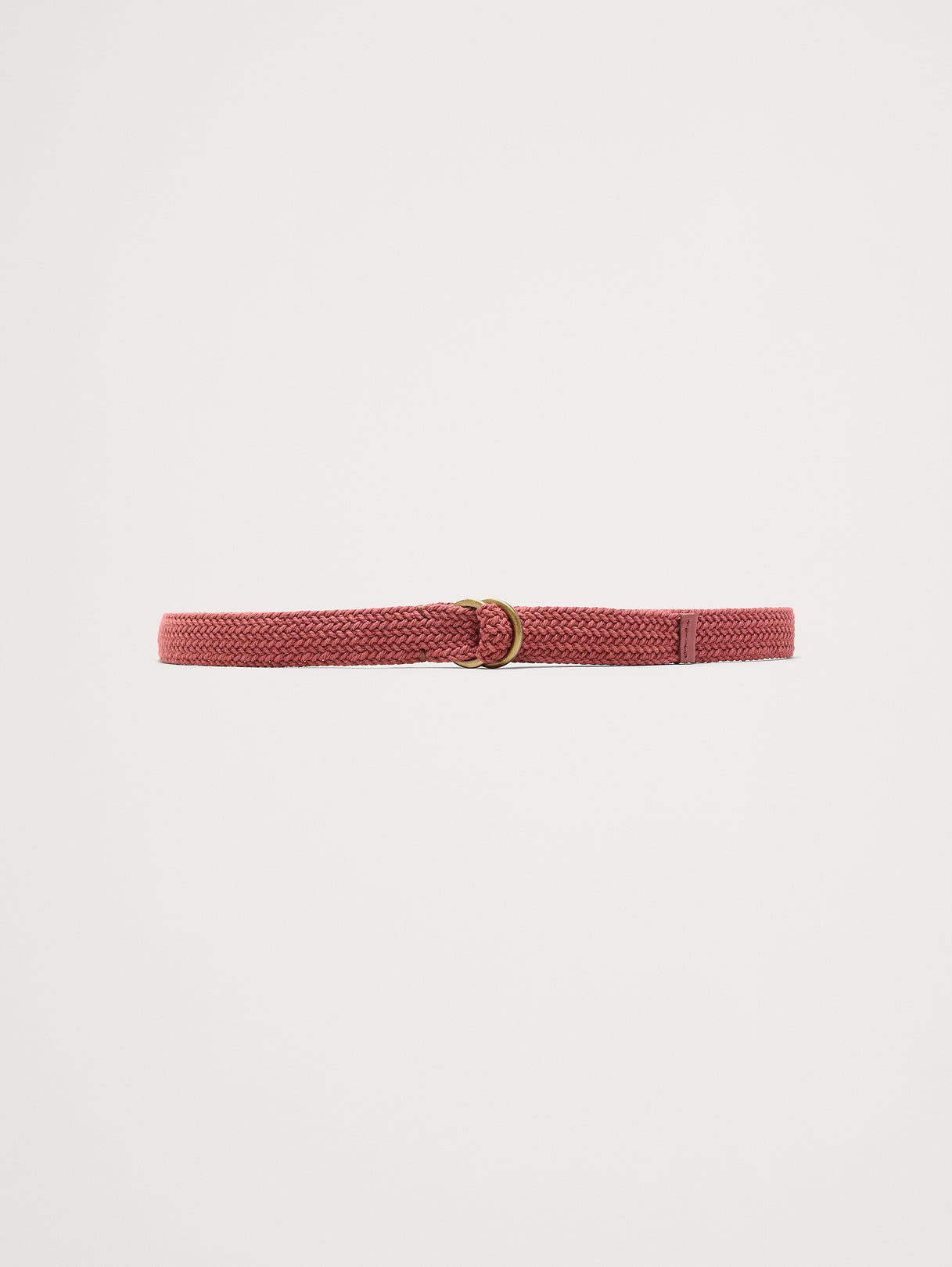 Braided Cotton Belt - Red Paprika
