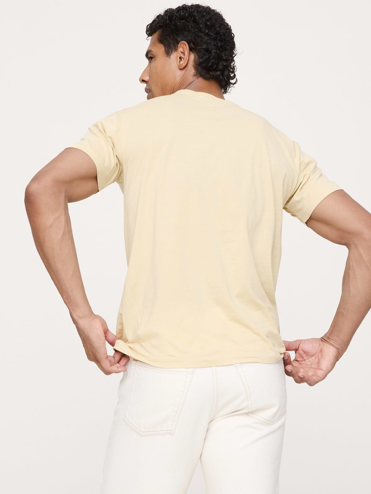 Lightweight Cotton Crew-Neck T-Shirt - Golden Khaki