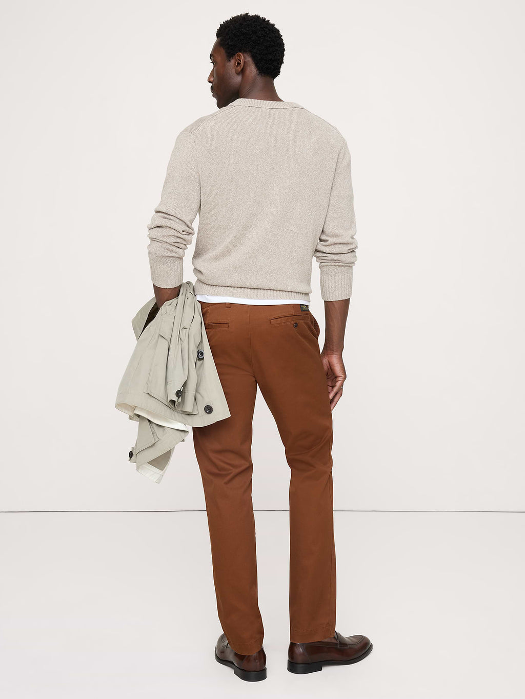 Slim Lived-In Chino - Burnt Sienna Brown
