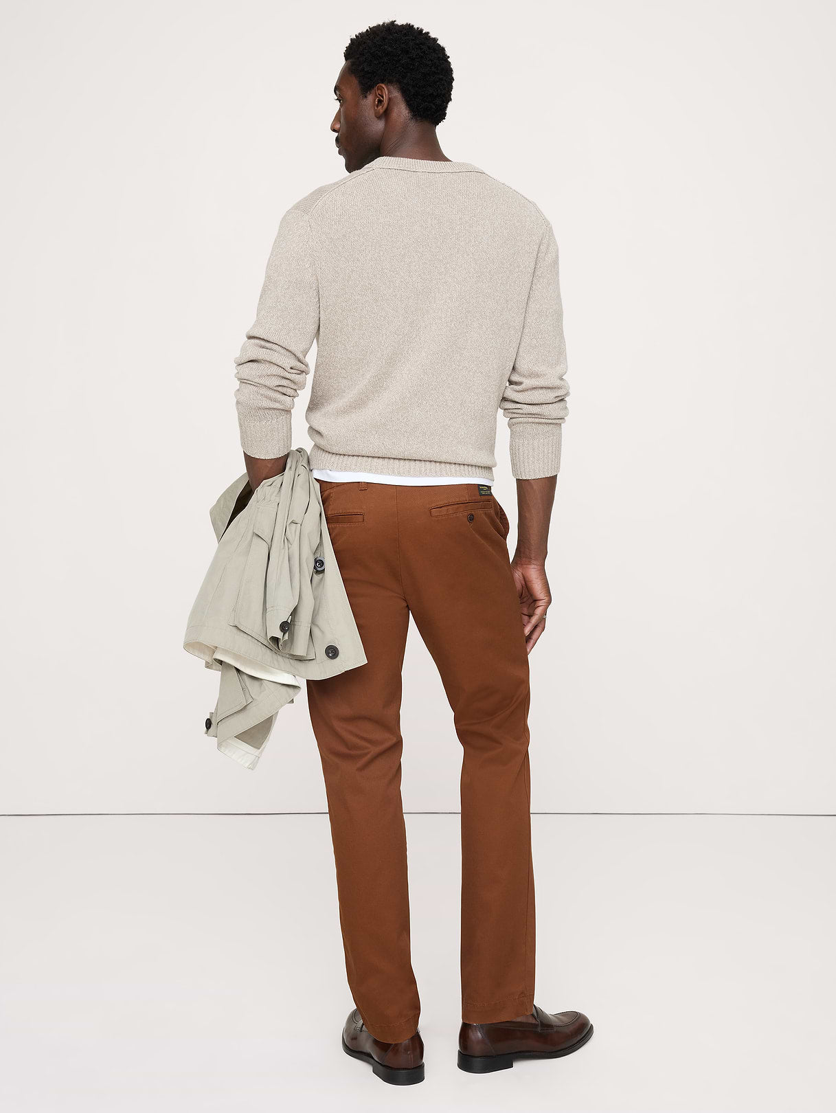 Slim Lived-In Chino - Burnt Sienna Brown