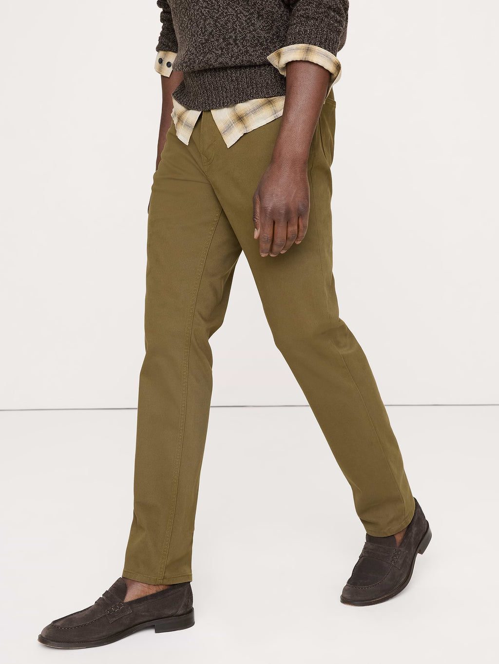 Slim Traveler Pant - Greek Olive Green