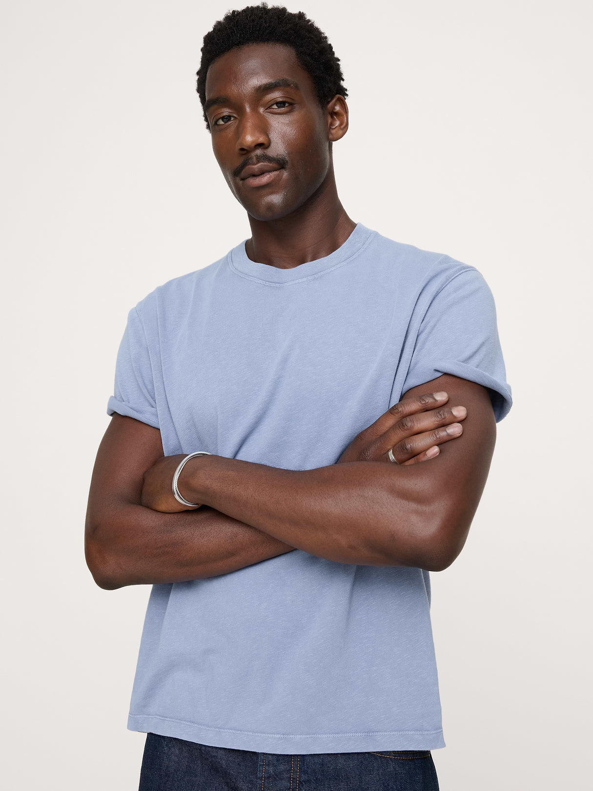 Midweight Cotton Slub Crew-Neck T-Shirt - Frozen Loch Blue