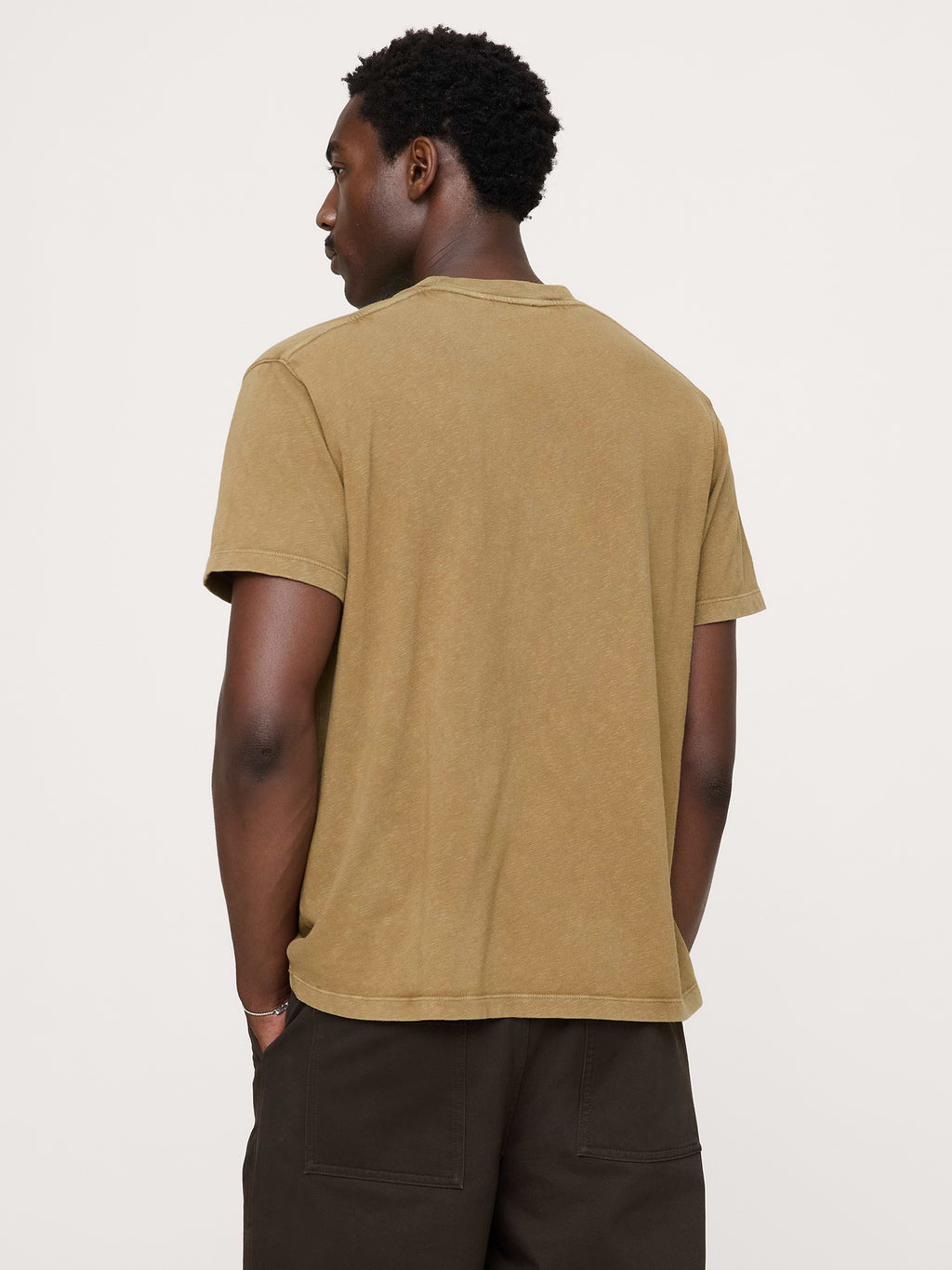 Midweight Cotton Slub Crew-Neck T-Shirt - Acorn Brown