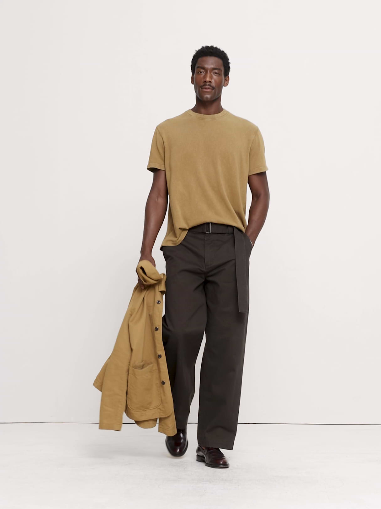 Midweight Cotton Slub Crew-Neck T-Shirt - Acorn Brown