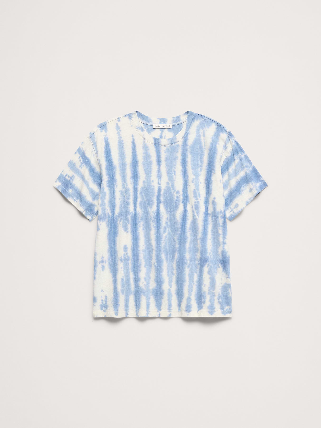 Cotton Slub Boyfriend Crew-Neck T-Shirt - Tie Dye Multi