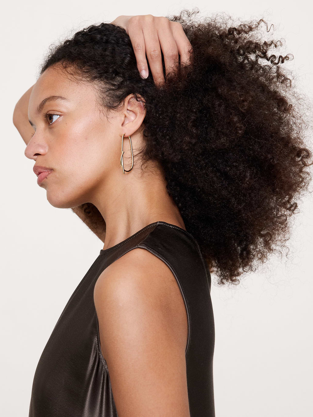 Large Knotted Hoop Earrings - Gold