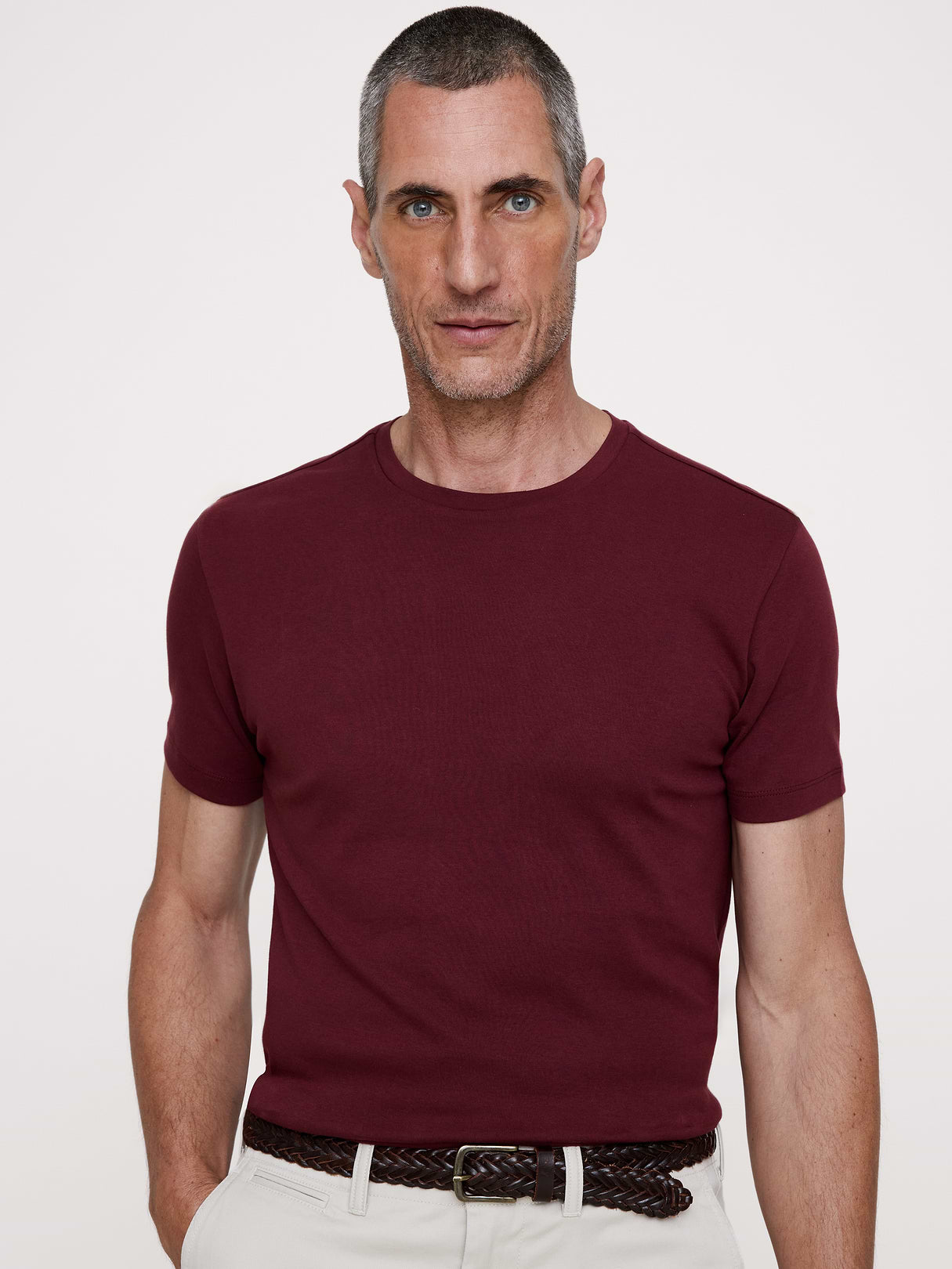 Luxury-Touch T-Shirt - Dark Cherry