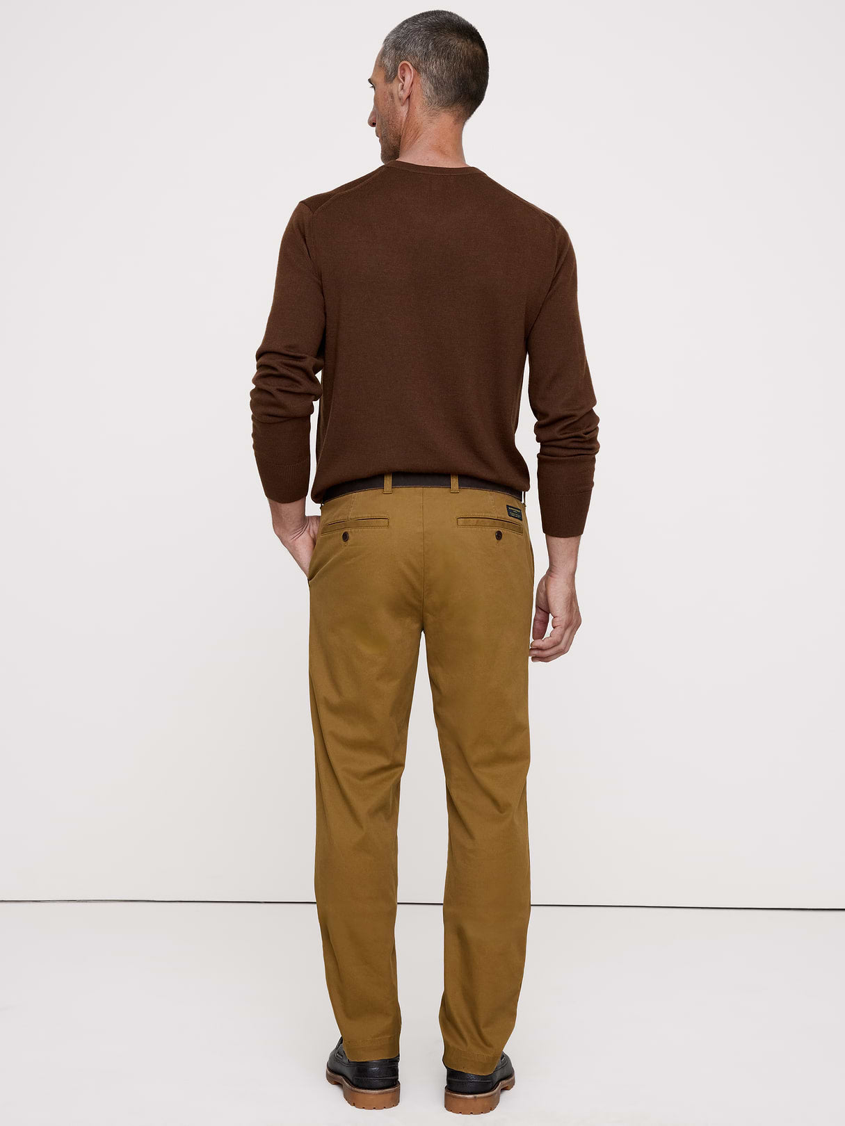 Slim Lived-In Chino - Antique Bronze