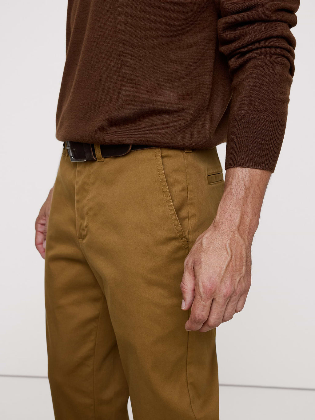 Slim Lived-In Chino - Antique Bronze