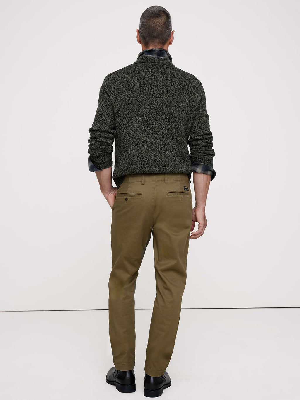 Slim Lived-In Chino - Brown Olive