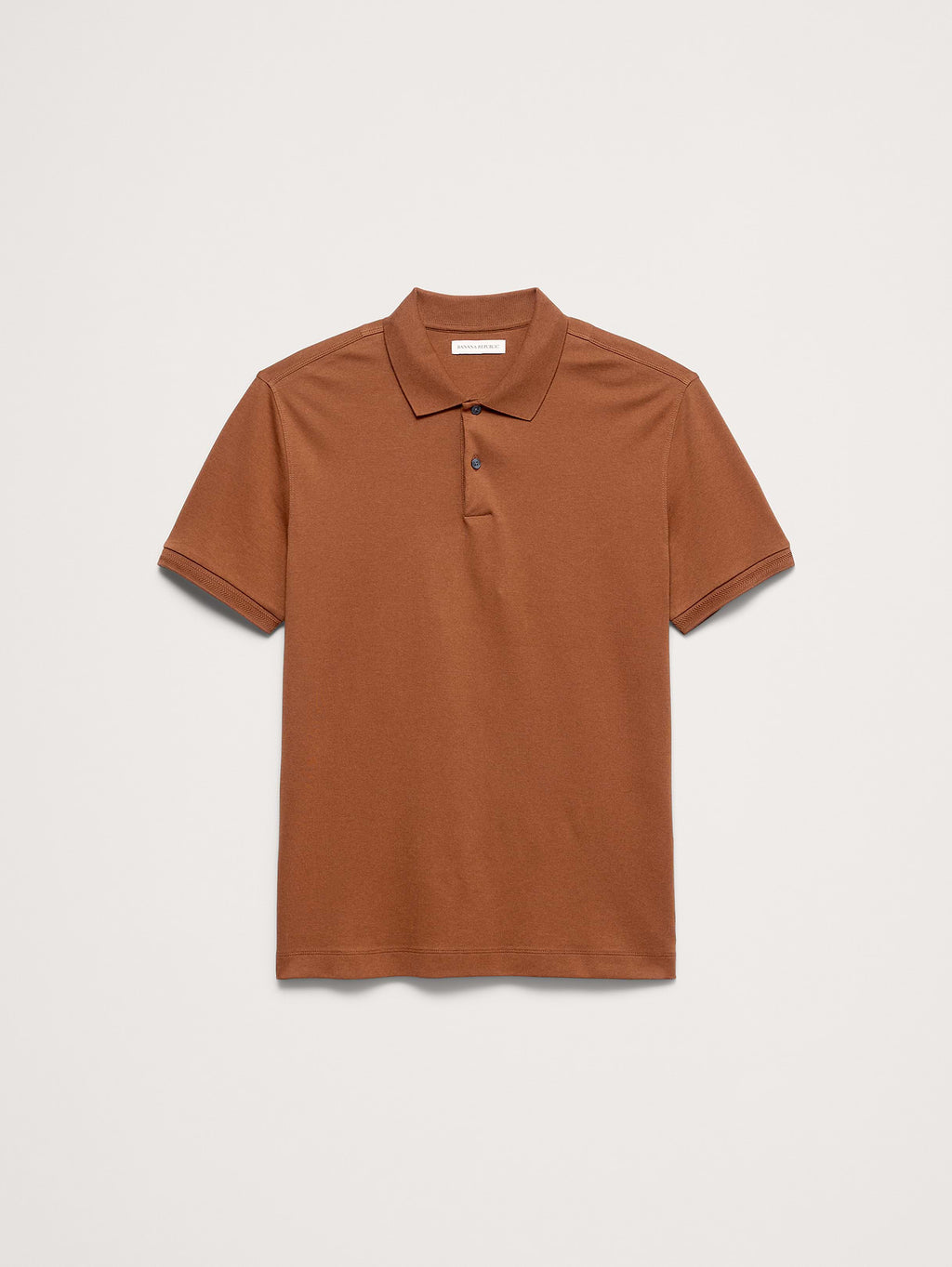 Luxury-Touch Polo - Burnt Sienna