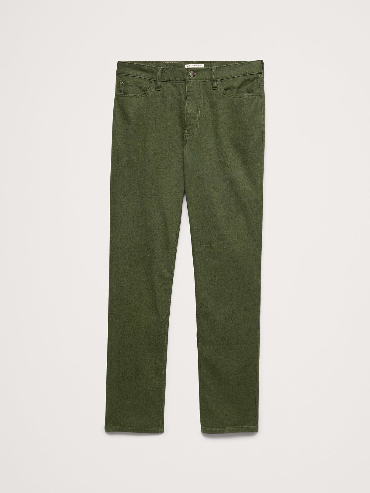 Slim Linen-Cotton Traveler Pant - Leafy Green