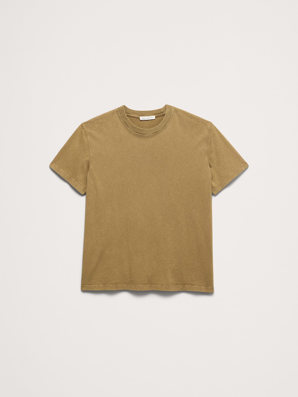 Midweight Cotton Slub Crew-Neck T-Shirt - Acorn Brown