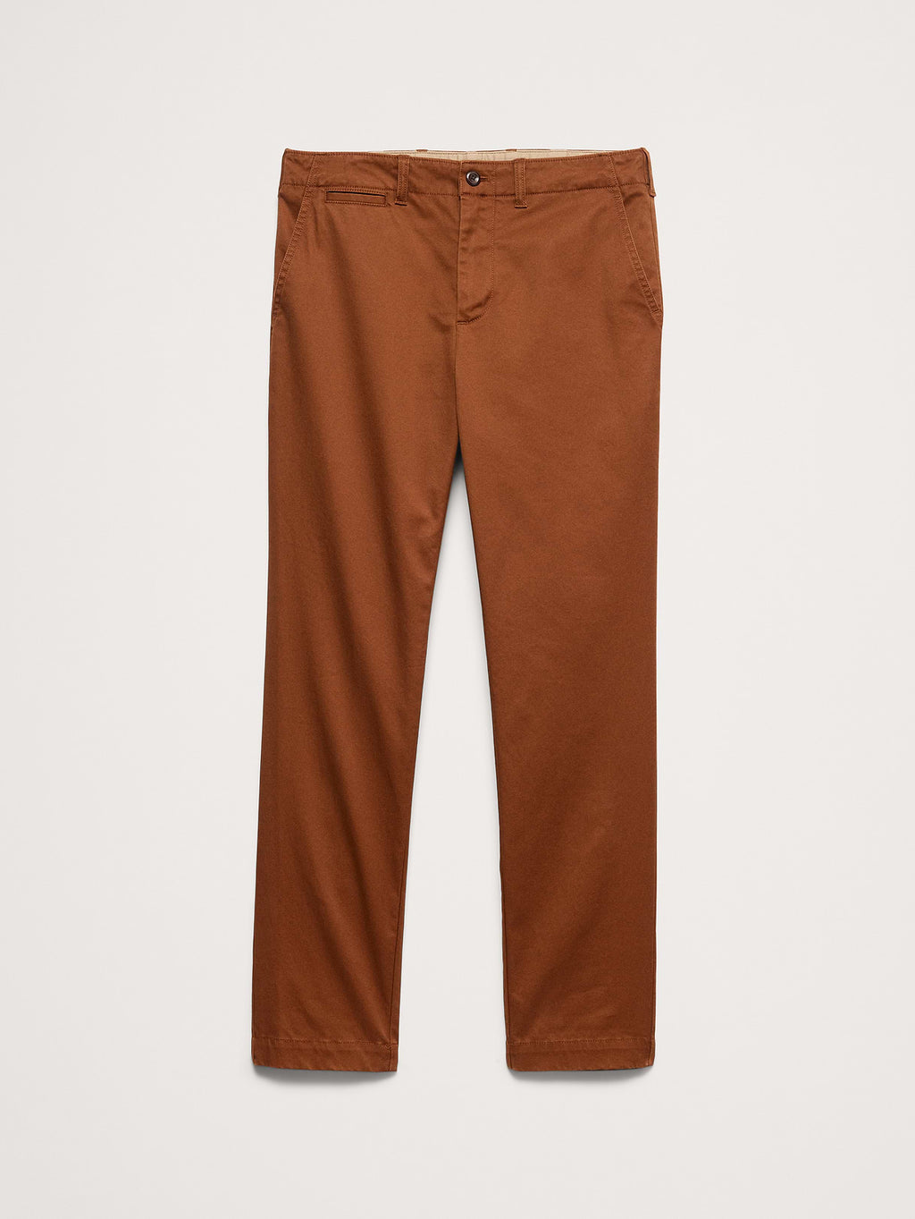 Slim Lived-In Chino - Burnt Sienna Brown