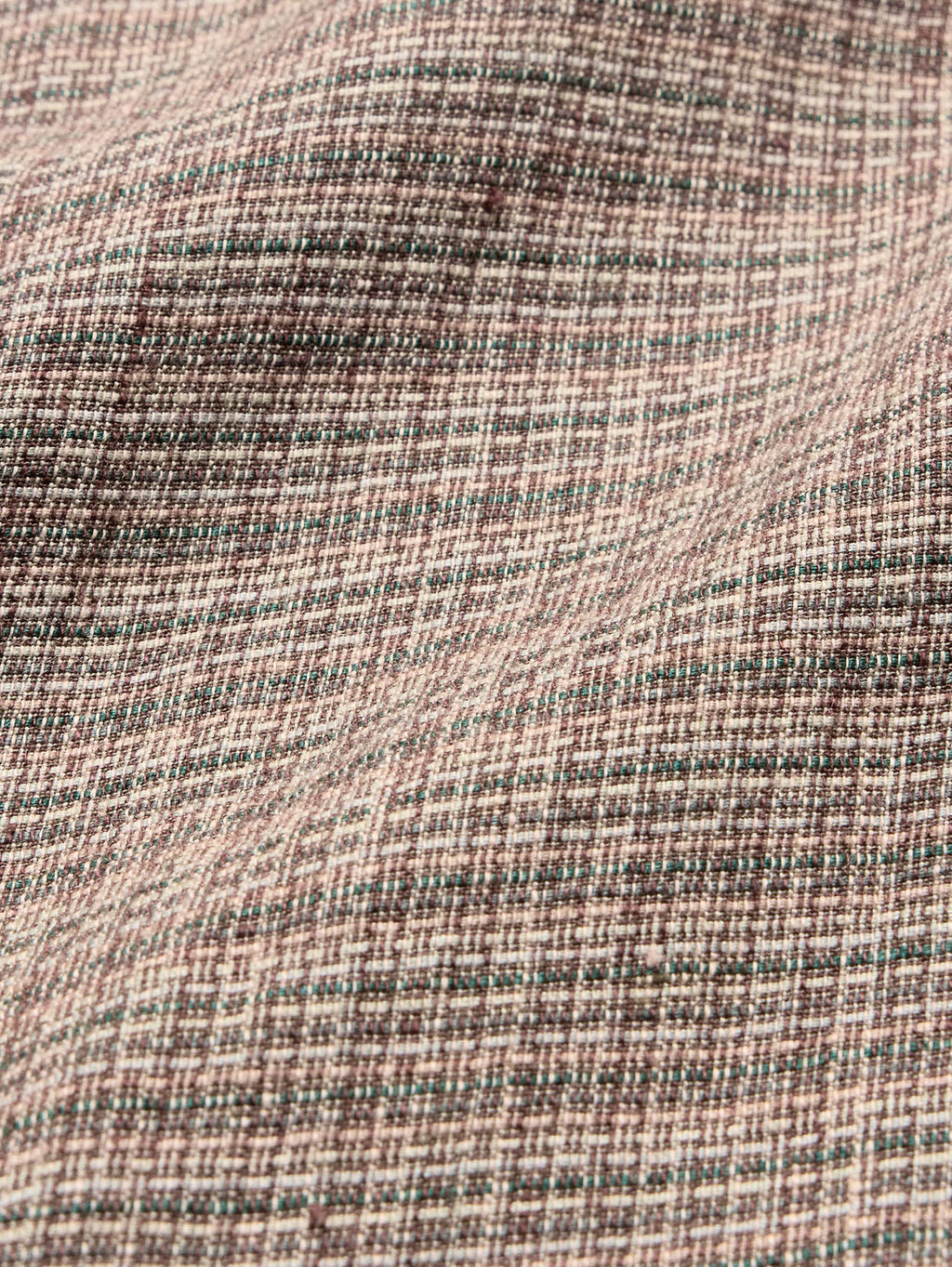 Standard-Fit Textured Linen-Cotton Shirt - Brown Multi