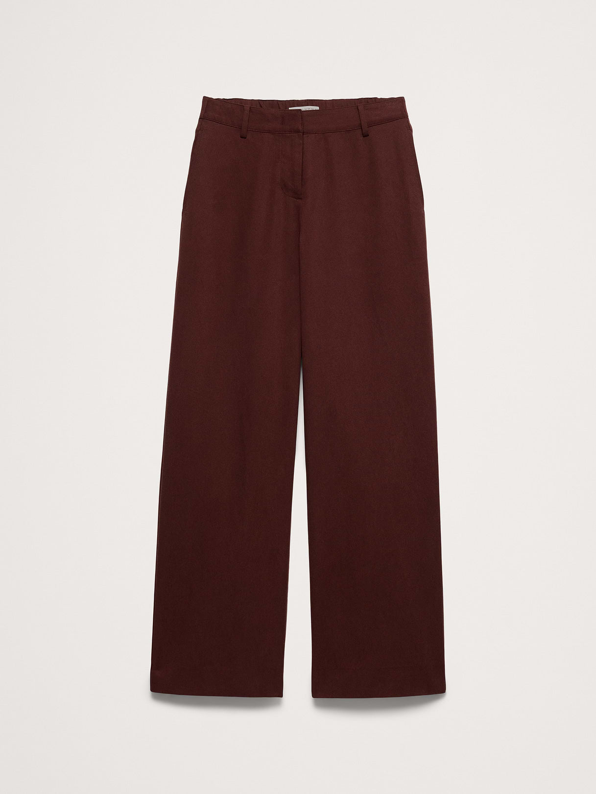 The Everyday Wide-Leg Pant in Tencel™-Cotton - Radicchio Burgundy