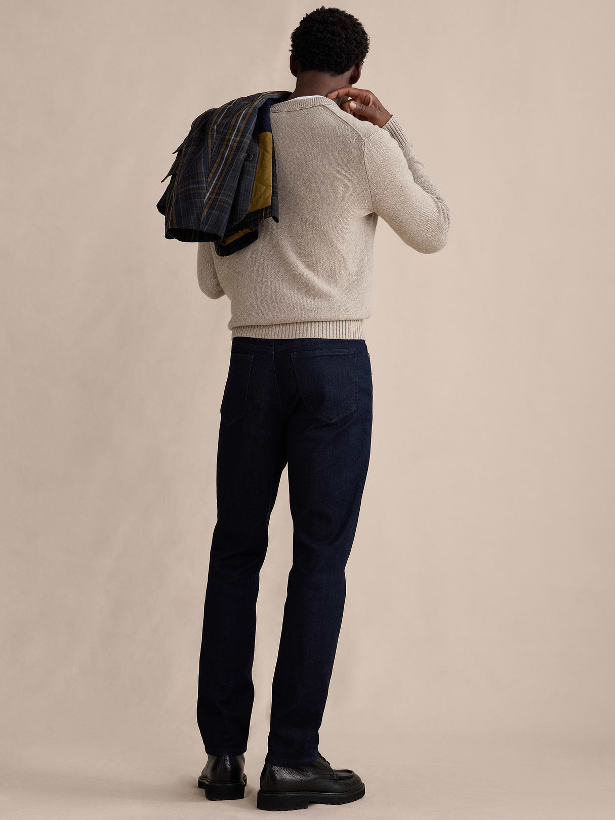 Slim Luxe Traveler Jean - Rinse Dark Wash