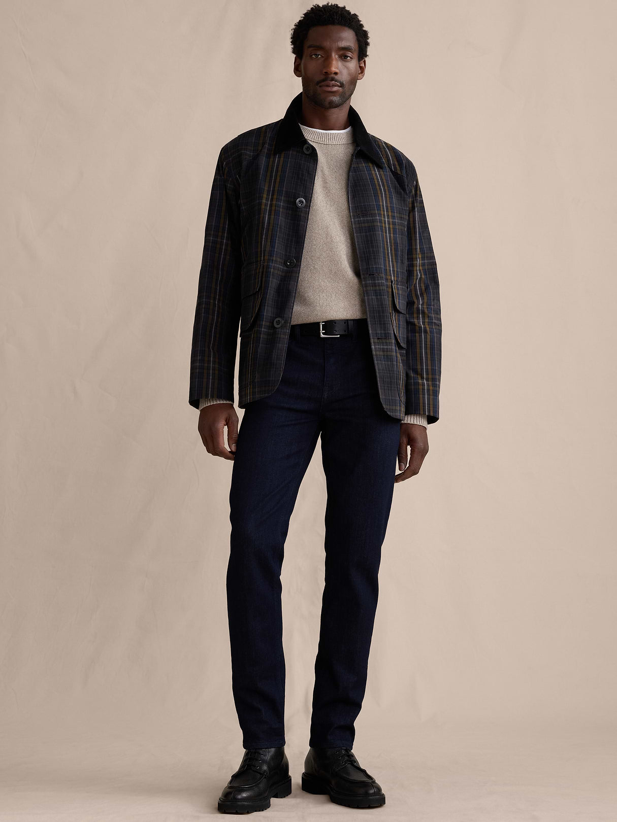 Slim Luxe Traveler Jean - Rinse Dark Wash
