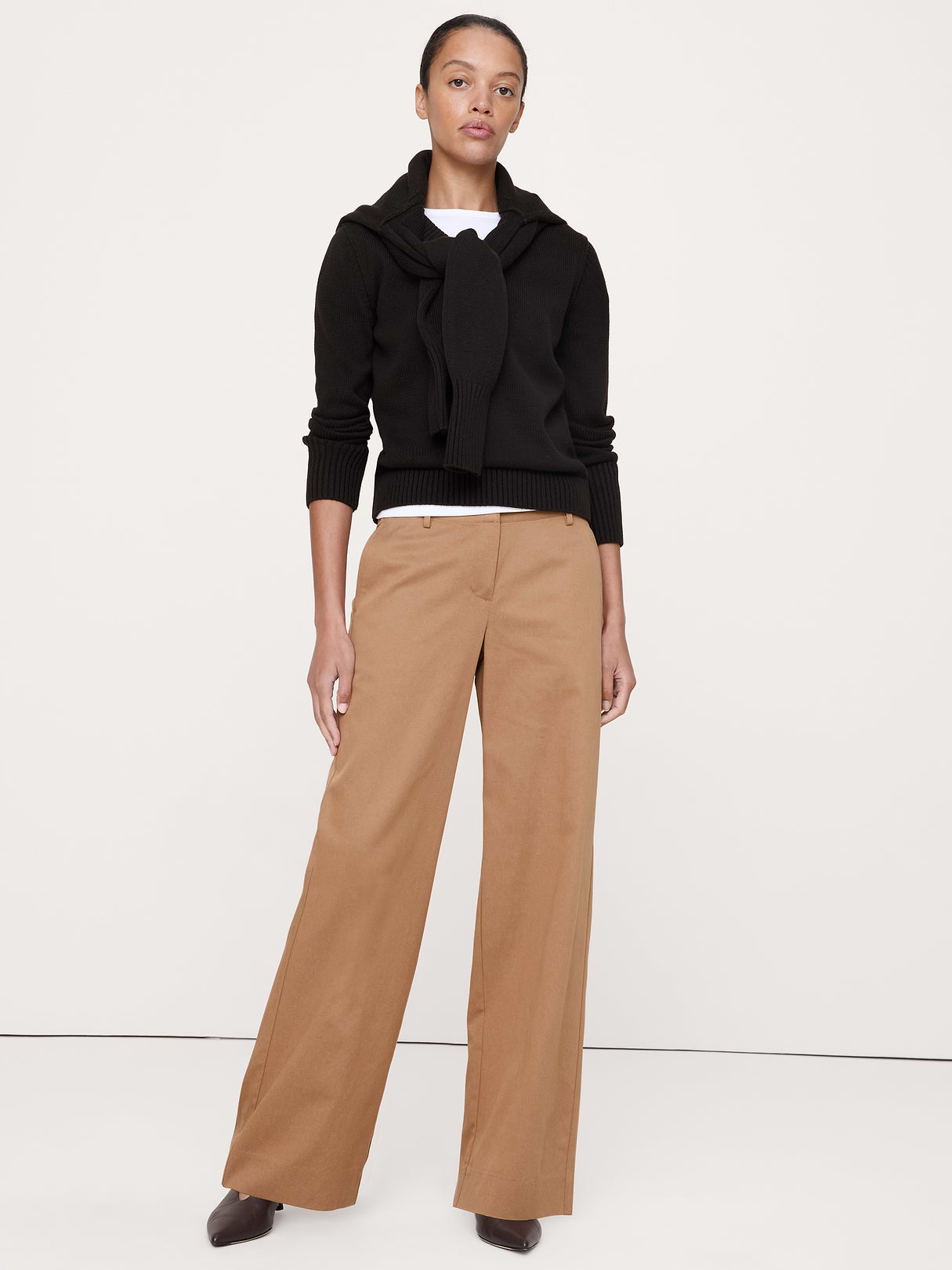 The Everyday Wide-Leg Pant in Tencel™-Cotton - Burnt Cinnamon