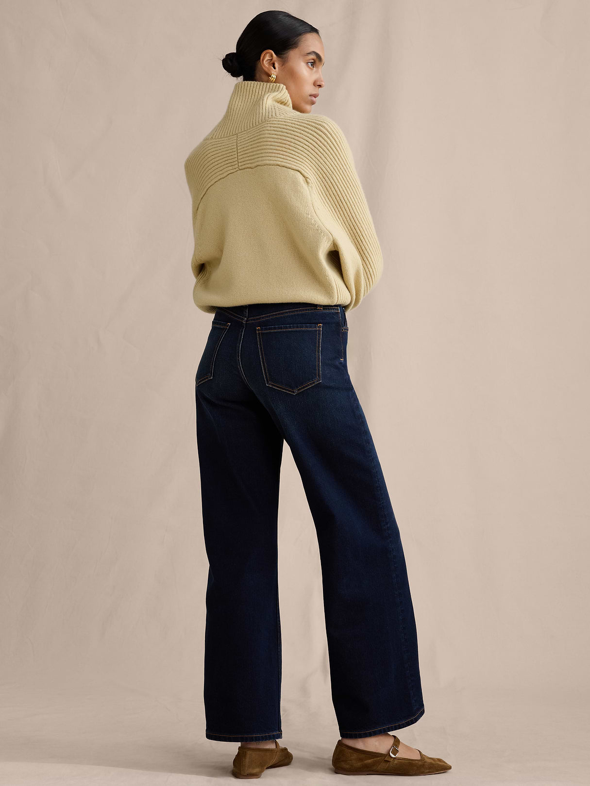 The Icon Classic Wide-Leg Jean - Dark Wash