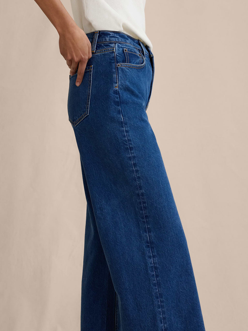 The Icon Classic Wide-Leg Jean - Vintage indigo