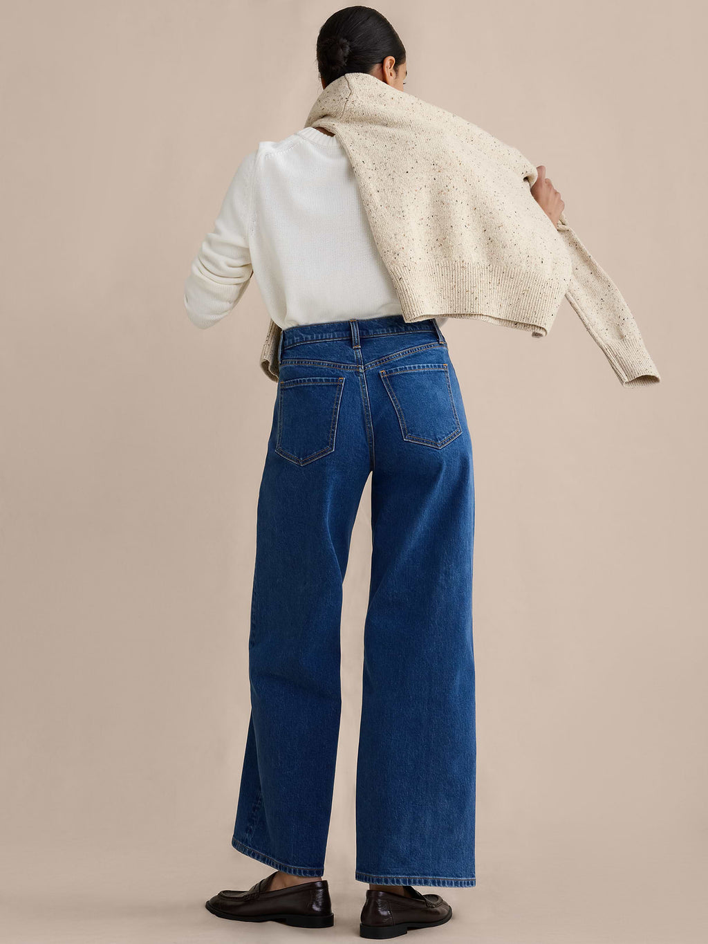 The Icon Classic Wide-Leg Jean - Vintage indigo