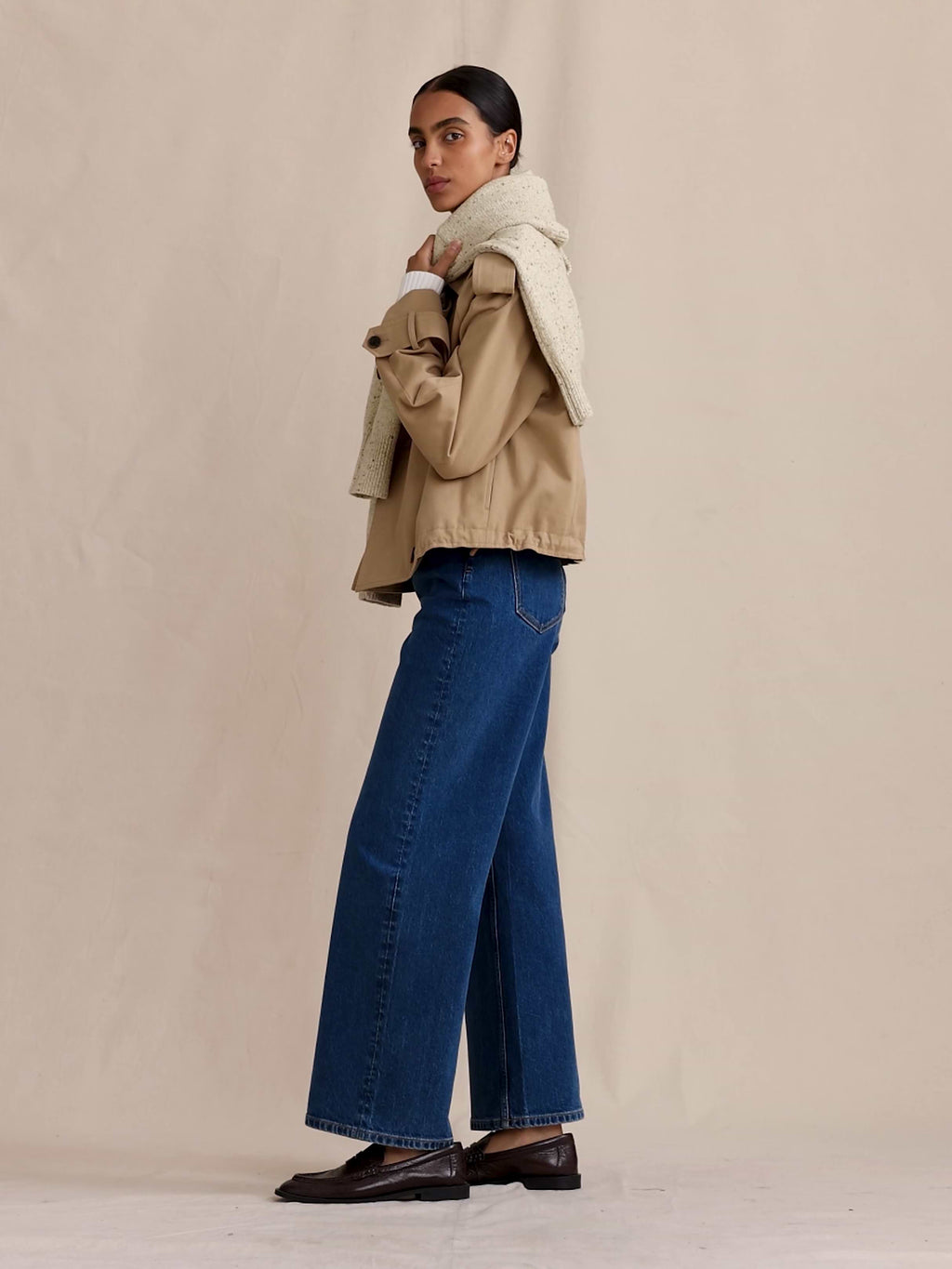 The Icon Classic Wide-Leg Jean - Vintage indigo