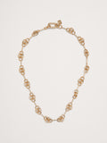 Double Ring Chain Necklace - Gold