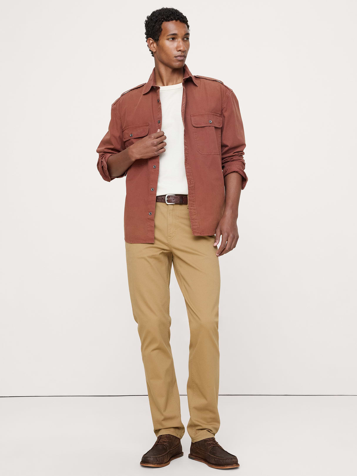 Slim Traveler Pant - Whiskey Brown