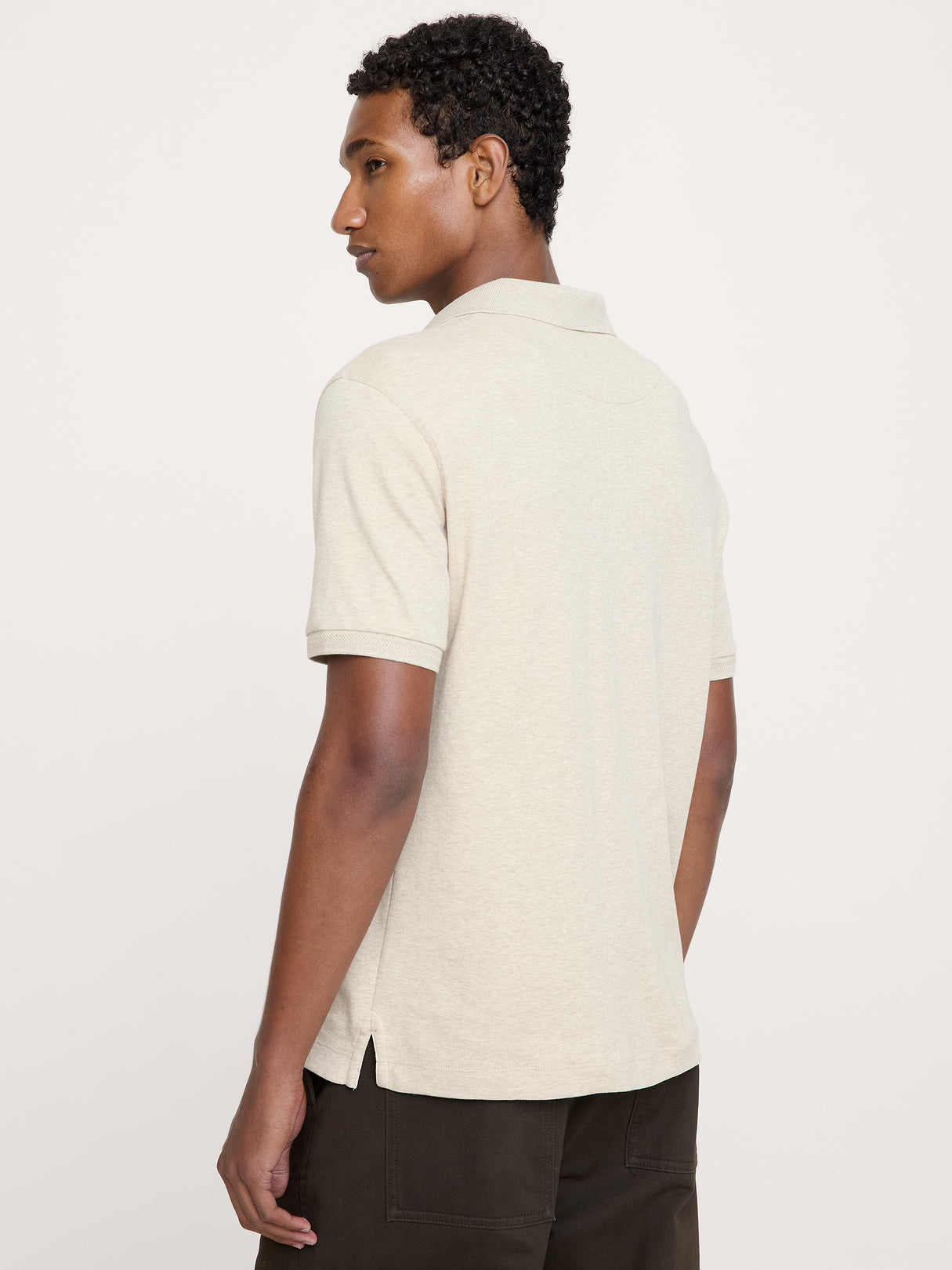 Luxury-Touch Polo - Heather Camel