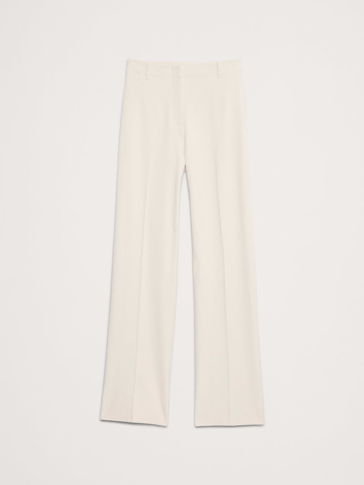 Ultra High-Rise Modern Straight City Stretch Pant - Cream White