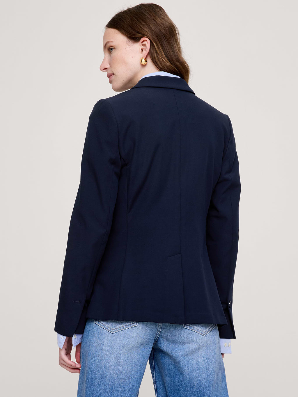 Slim City Stretch Blazer - Navy Blue