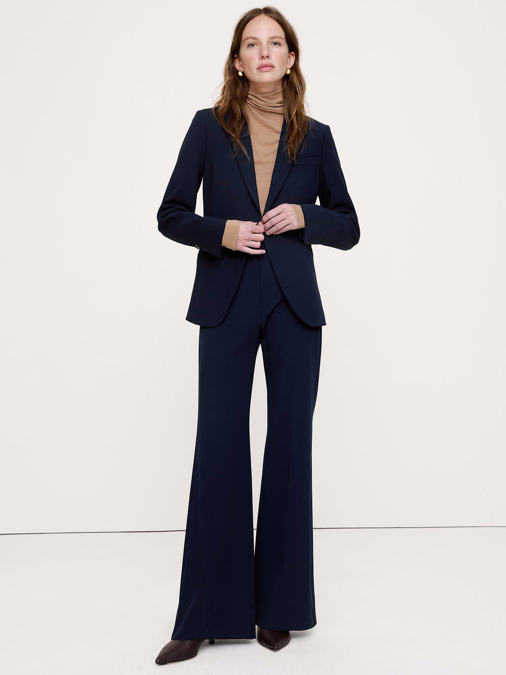 Slim City Stretch Blazer - Navy Blue