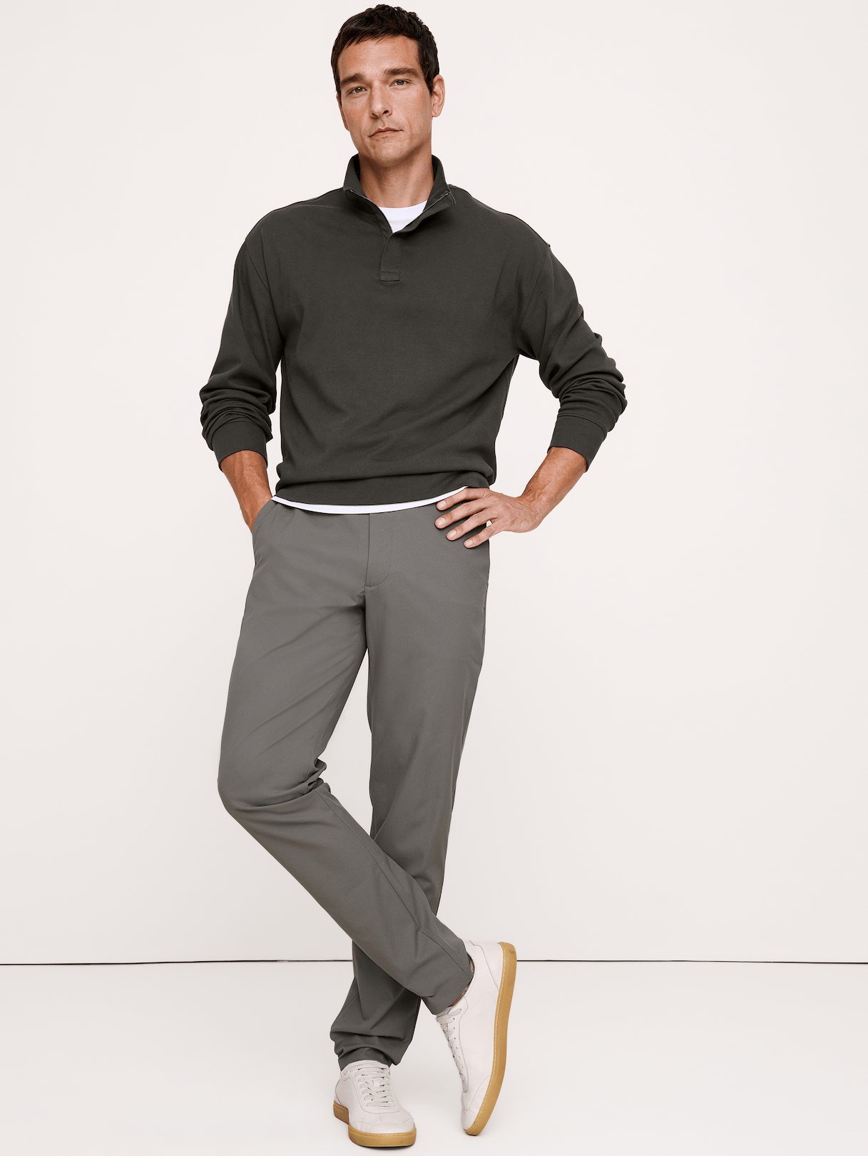Athletic Slim Performance Pant - Olive Green