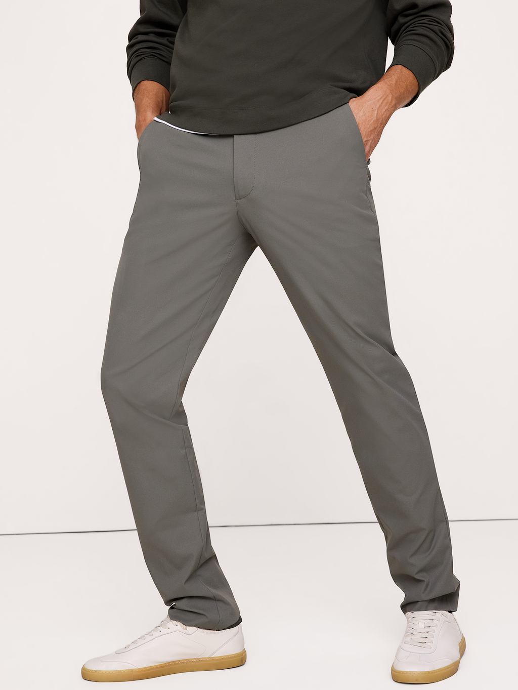 Athletic Slim Performance Pant - Olive Green