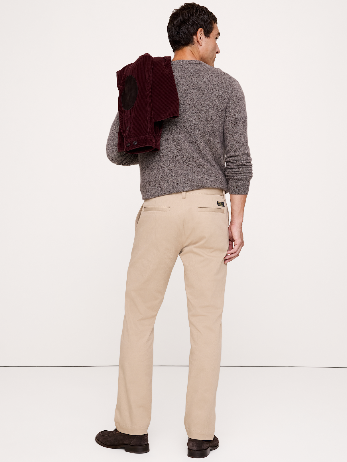 Straight Italian-Stretch Chino - Khaki Beige