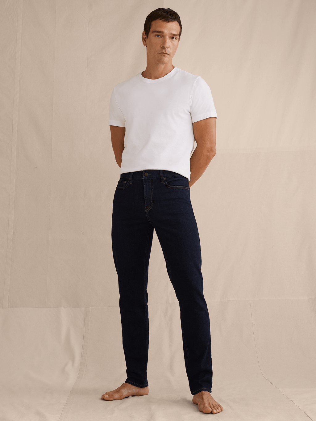 Slim Luxe Traveler Jean - Medium Dark Wash