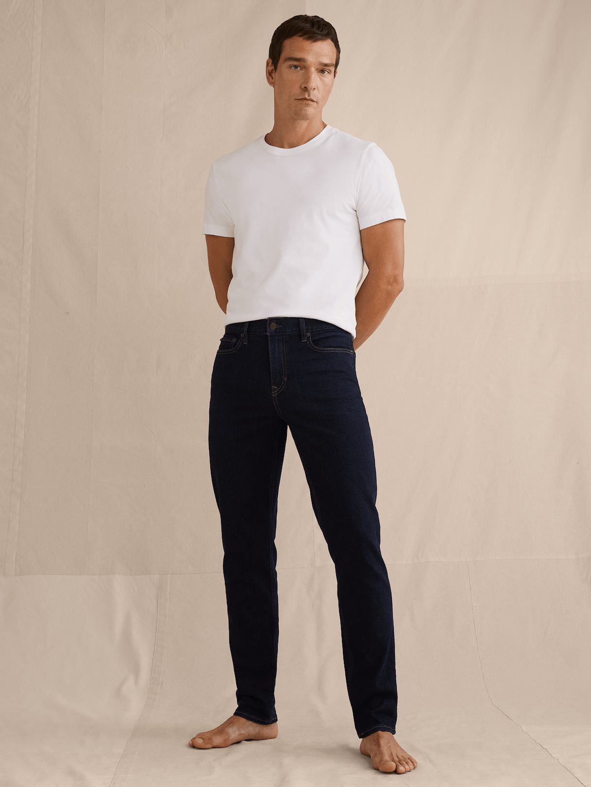 Slim Luxe Traveler Jean - Medium Dark Wash