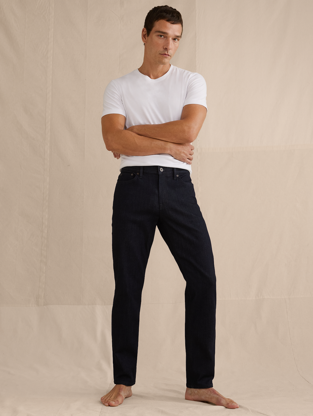 Athletic Luxe Traveler Jean - Rinse Dark Wash