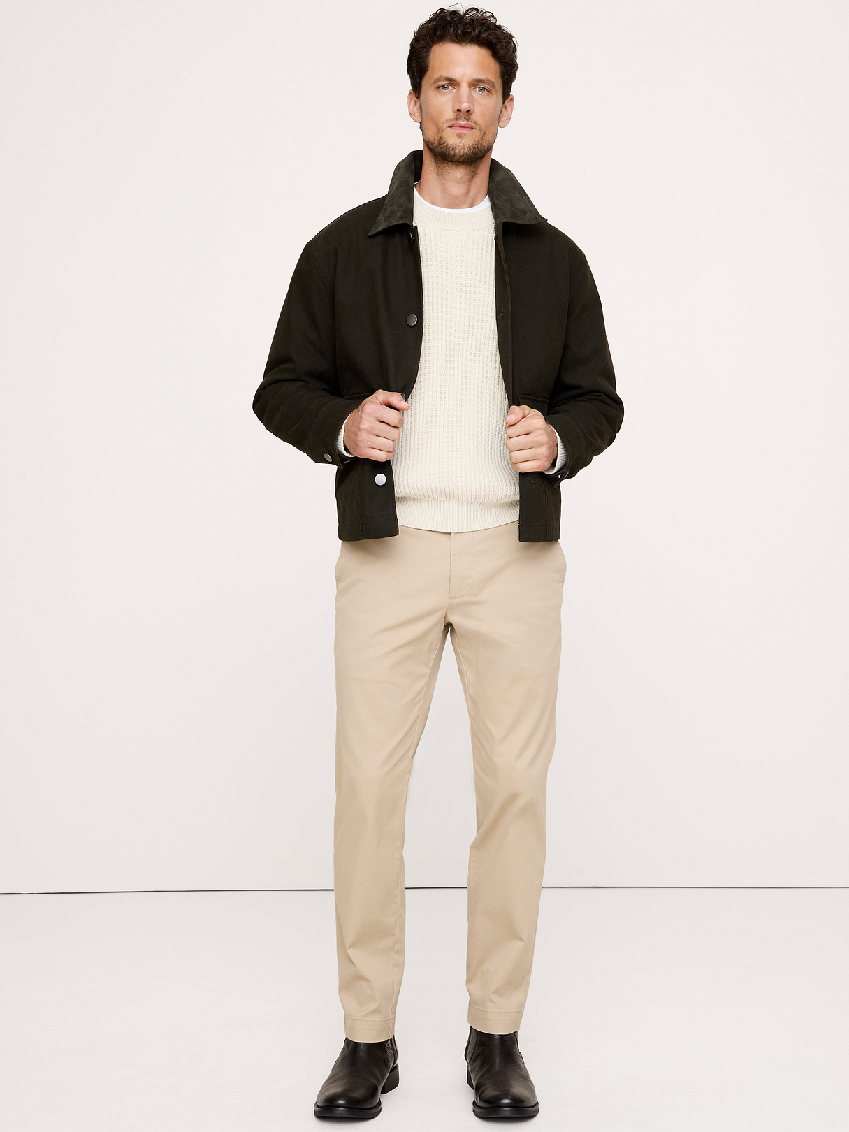 Straight Lived-In Chino - Workwear Khaki Beige